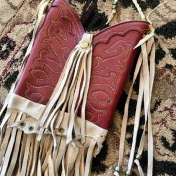 VINTAGE Child size Cowboy Boot Purses - Picture 1 of 2